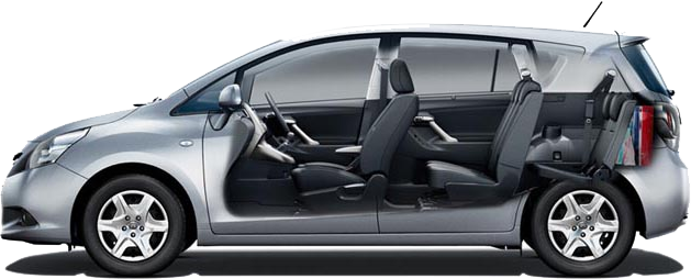 Toyota Verso 7 koltuklu araç